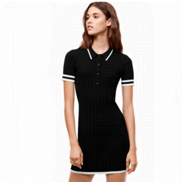 Aritzia Sunday Best Kylie black and white dress - Picture 1 of 4